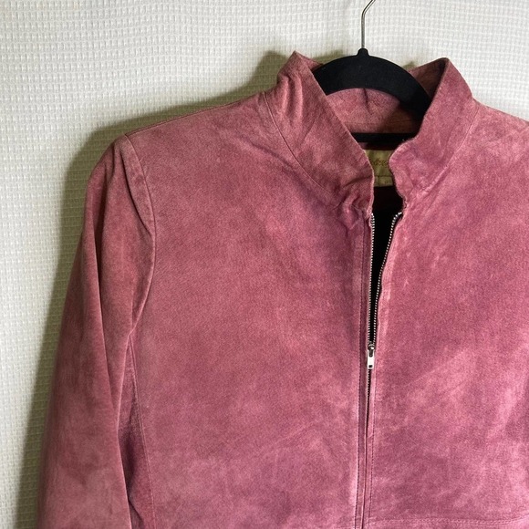 Margaret Godfrey‎ | Suede Leather Zip Up Jacket - Picture 2 of 4
